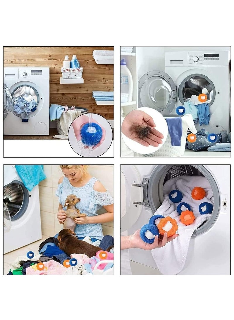 8PCS Pet Hair Remover for Laundry, Reusable Washing Machine Hair Catcher, Dryer Balls for Dog  Cat Fur Removal