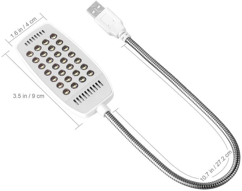 Storin Plastic 28 Leds Portable Flexible 5V Pc Computer Usb Led Book Desk Lamp (Colour May Vary) - Image 2