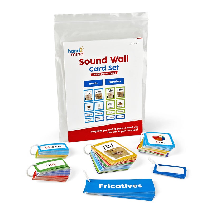 hand2mind hand2mind Sound Wall Classroom Phonics Kit, Letter Sounds for Kindergarten, Speech Therapy Materials, Phonemic Awareness, ESL Teaching Materials, Science of Reading Manipulatives (169 Cards) - Image 1