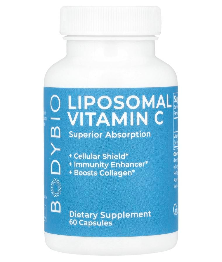 BodyBio Liposomal Vitamin C 60 Capsules (500 mg per Capsule)