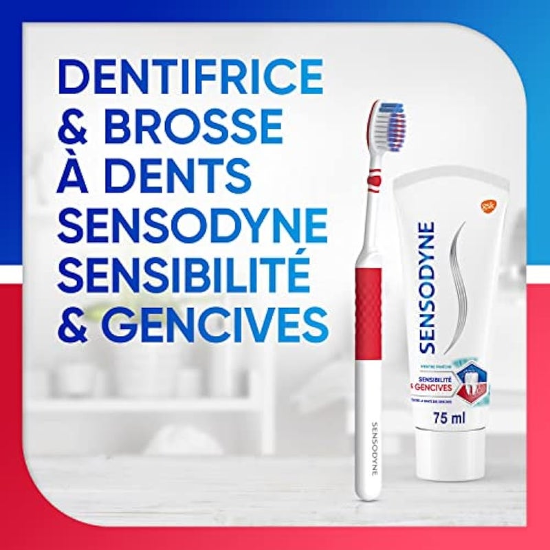 Sensodyne Sensitive & Gentive Toothbrush, Soft, for Sensitive Teeth Without Damaging Gencies, Random Colour - Image 5