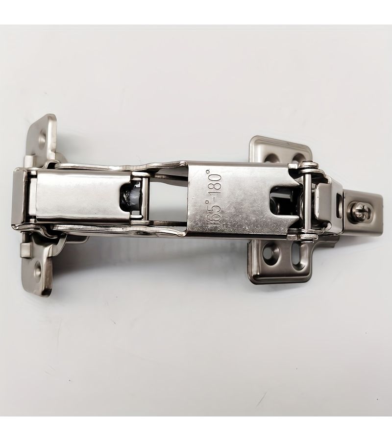 Modern Hydraulic Soft Close Door Hinge Half Cover 2 Piece Set No Drill Installation Polished Stainless 165 180 Degree Angle Cabinet Kitchen Door - Image 5