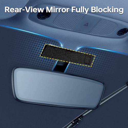 Un1que Car Windshield Sun Shade Protector- Foldable Car Shades for Windows, 3 Layers UV Block Umbrella, Car Front Window Heat Insulation Accessories for Pickup, Large SUV(Large Size) - Image 5