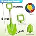 Anzmtosn 16 Kids Beach Spades Sand Shovels Toys Gardening Tools Kit Sandbox Sturdy Scoop Durable Wood Handle ABS Plastic Spade for Garden Sand Snow Backyard Summer Kids Adults 3 Pack BlueGreenRed - Image 2