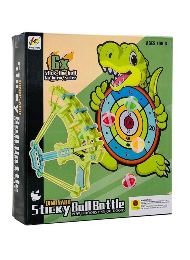 لعبة إطلاق النار على الكرة اللزجة للأطفال، لعبة القوس والسهم على شكل ديناصور