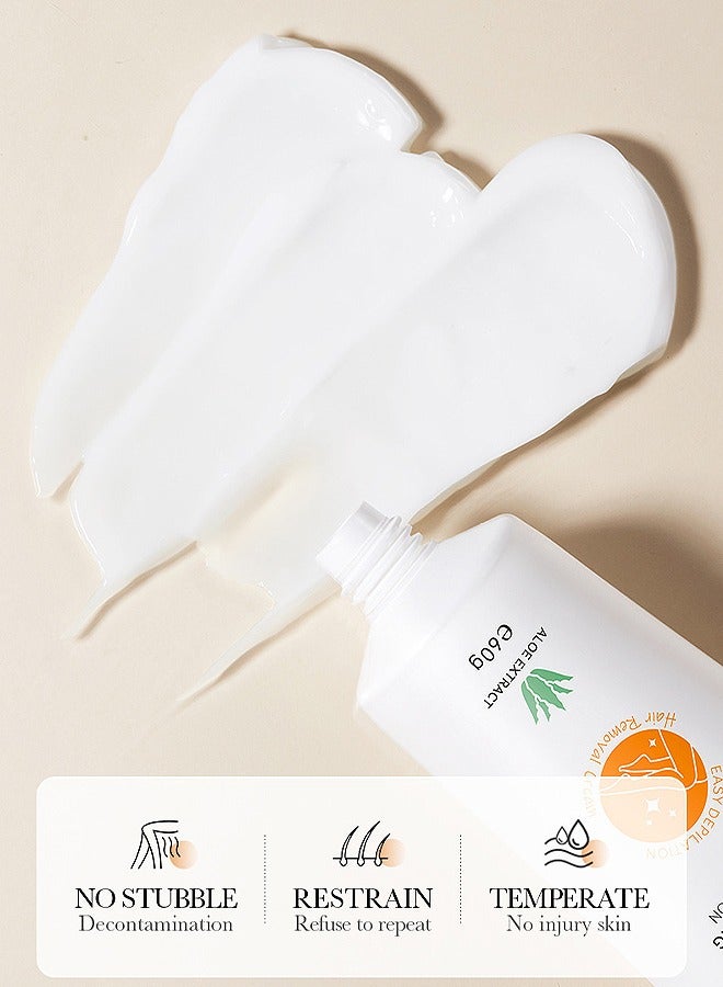 BIOAOUA Hair Removal Cream for Women and Men, Sensitive Depilatory Cream for Bikini Private Areas Pubic Body Legs and Underarms, Gentle Formula for All Skin Type - Image 4