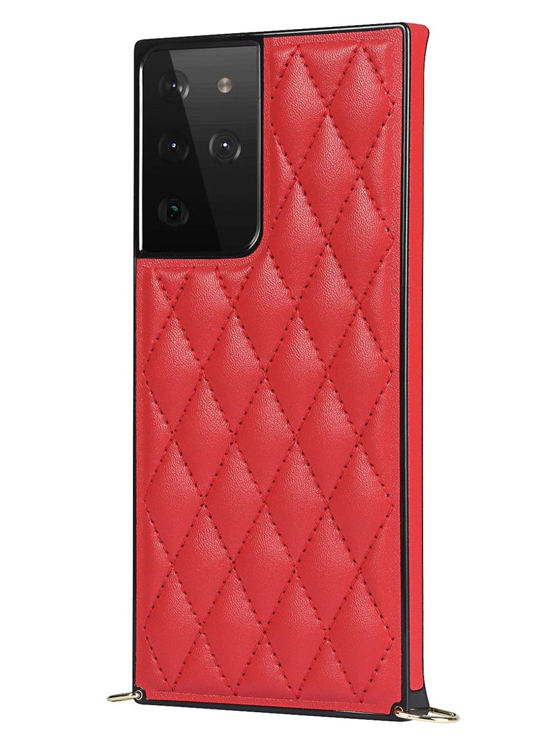 Suteni Back Cover Leather Protective Case for Samsung Mobile Phone - Image 1