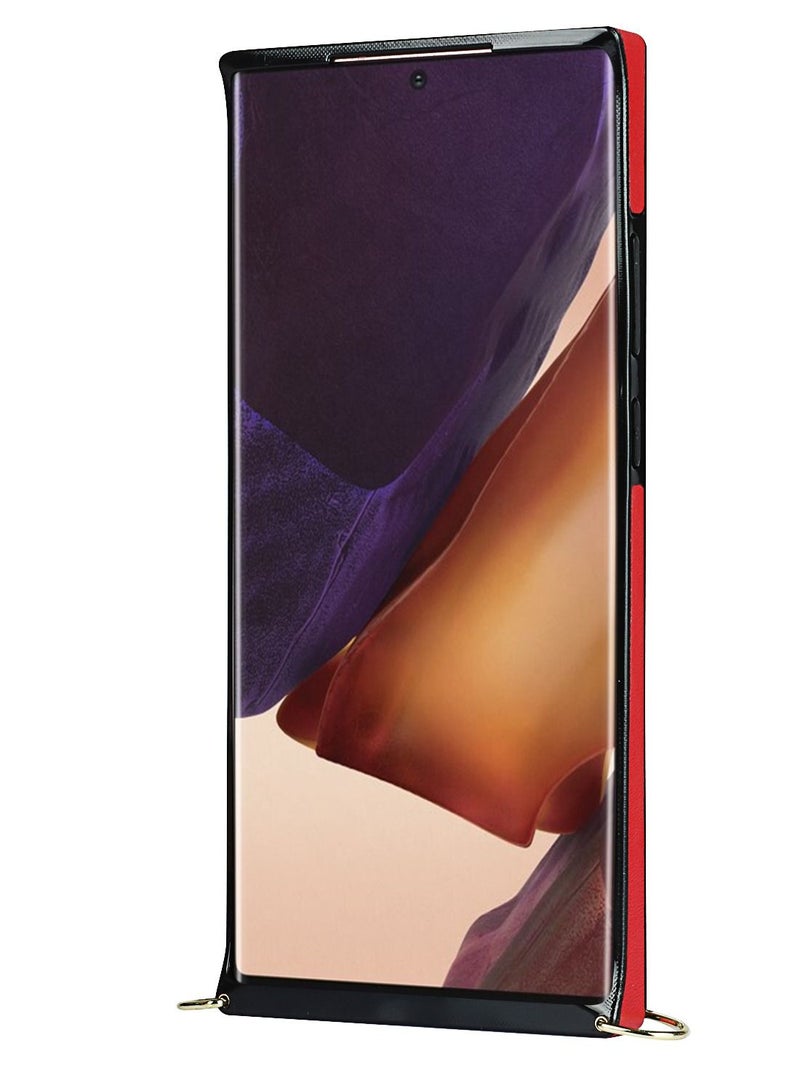 Suteni Back Cover Leather Protective Case for Samsung Mobile Phone - Image 2