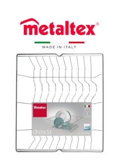 Metaltex Silver Dish Drainer Dresda – Compact Chrome-Plated Design for Small Sinks - pzsku/Z4AA10E3A0B0EA35FB93DZ/45/_/1739444092/56603e20-61c3-411a-8196-ff1459dbb411