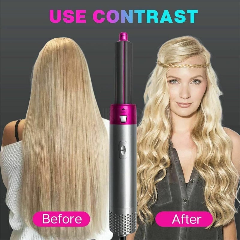 klarako 5 in 1 Electric One Step Hair Dryer Hot Air Brush Styler with Hair Volumizer Curler and Negative Ion Hair Straightener Brush (US) - Image 3