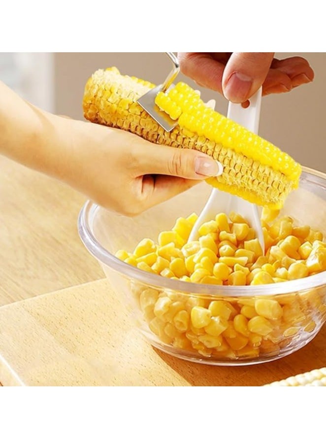Oasisgalore 2 Pack Upgraded Corn Peeler for Cob, Easy-Clean Corn Stripper, Sweet Corn Cutter, Gift for Women.  - Image 2