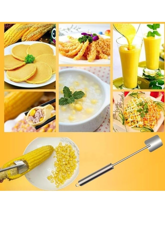 Oasisgalore 2 Pack Upgraded Corn Peeler for Cob, Easy-Clean Corn Stripper, Sweet Corn Cutter, Gift for Women.  - Image 5