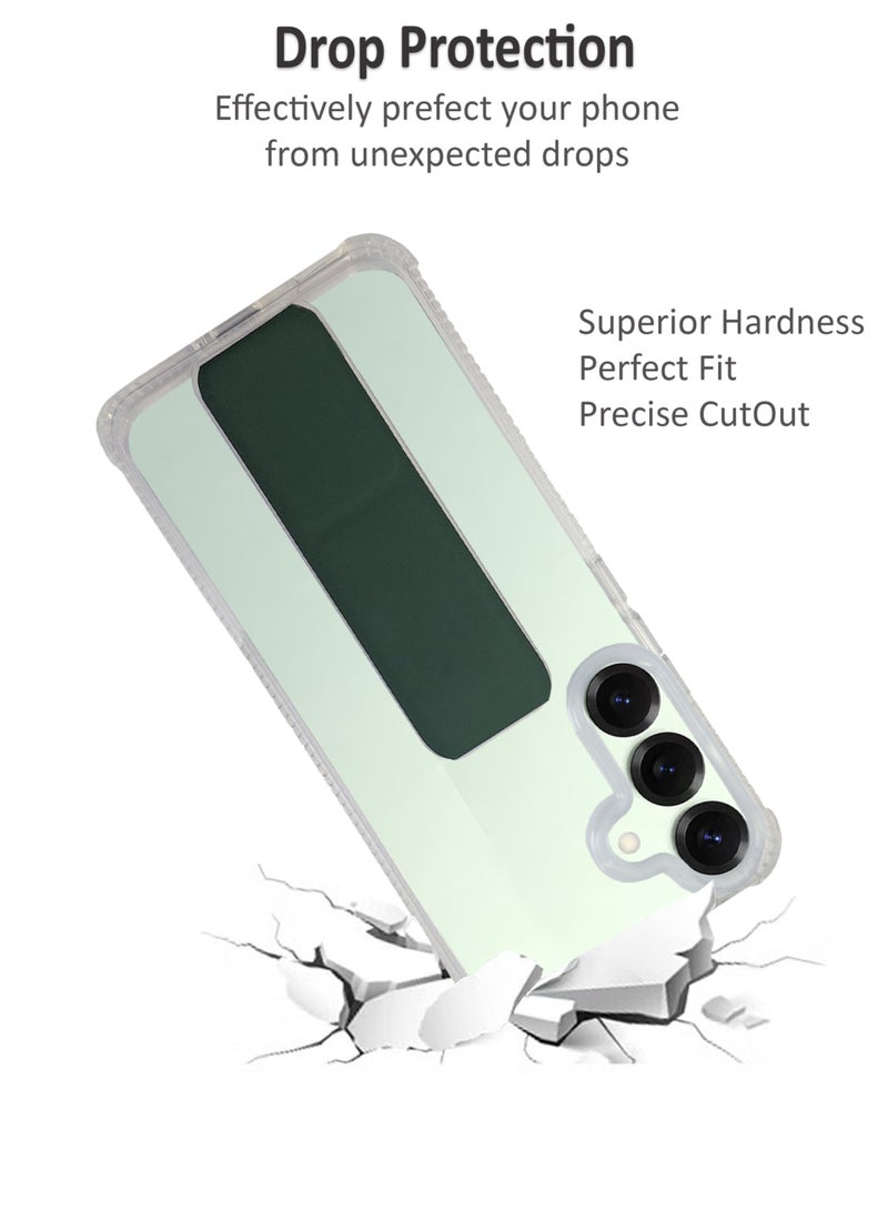 Waldic حافظة سامسونج جالاكسي S25 | مصممة لسامسونج جالاكسي S25 | حافة هوائية رقيقة من TPU لامتصاص الصدمات، غلاف مطاطي ناعم من السيليكون يناسب سامسونج جالاكسي S25 | أخضر - Image 4