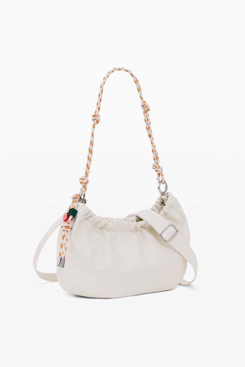 DESIGUAL Oval shoulder bag made of faux leather-effect fabric - Image 3