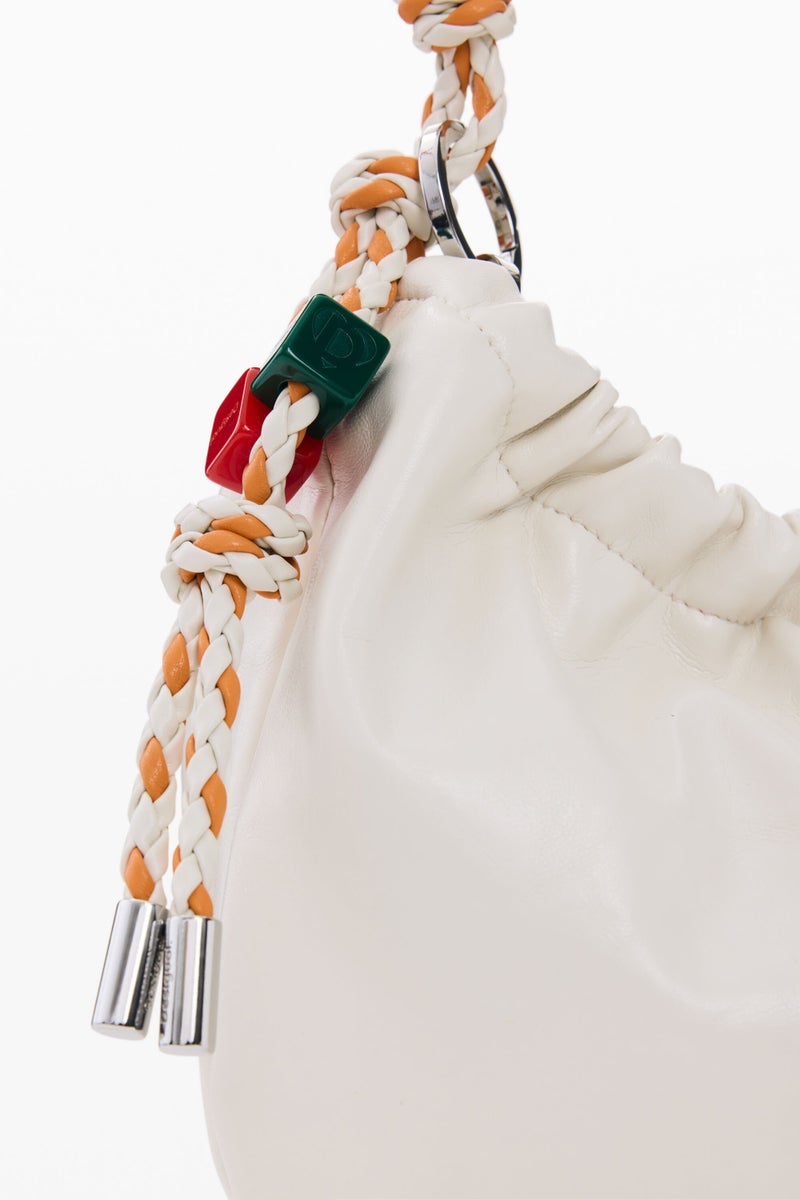 DESIGUAL Oval shoulder bag made of faux leather-effect fabric - Image 5