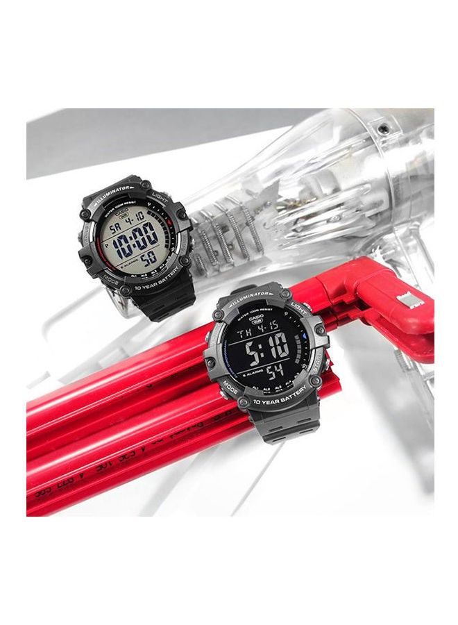 كاسيو ساعة يد رقمية بسوار من المطاط طراز ‎Ae-1500Wh-1Avdf رجال - Image 3