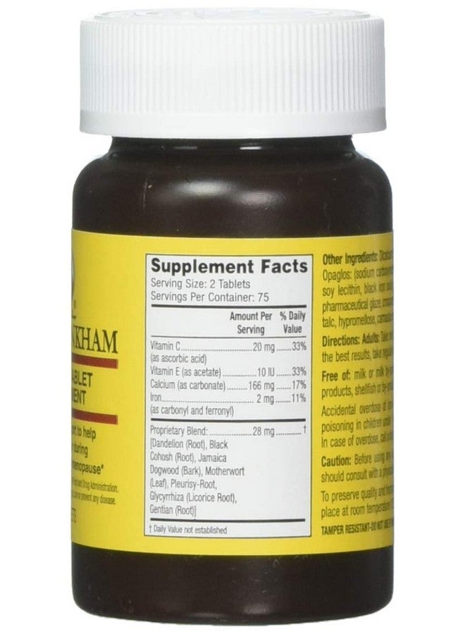 Lydia Pinkham Lydia Pinkham Herbal Supplement Tablets for Menstruation and Menopause Support, 150 Count  - Image 2