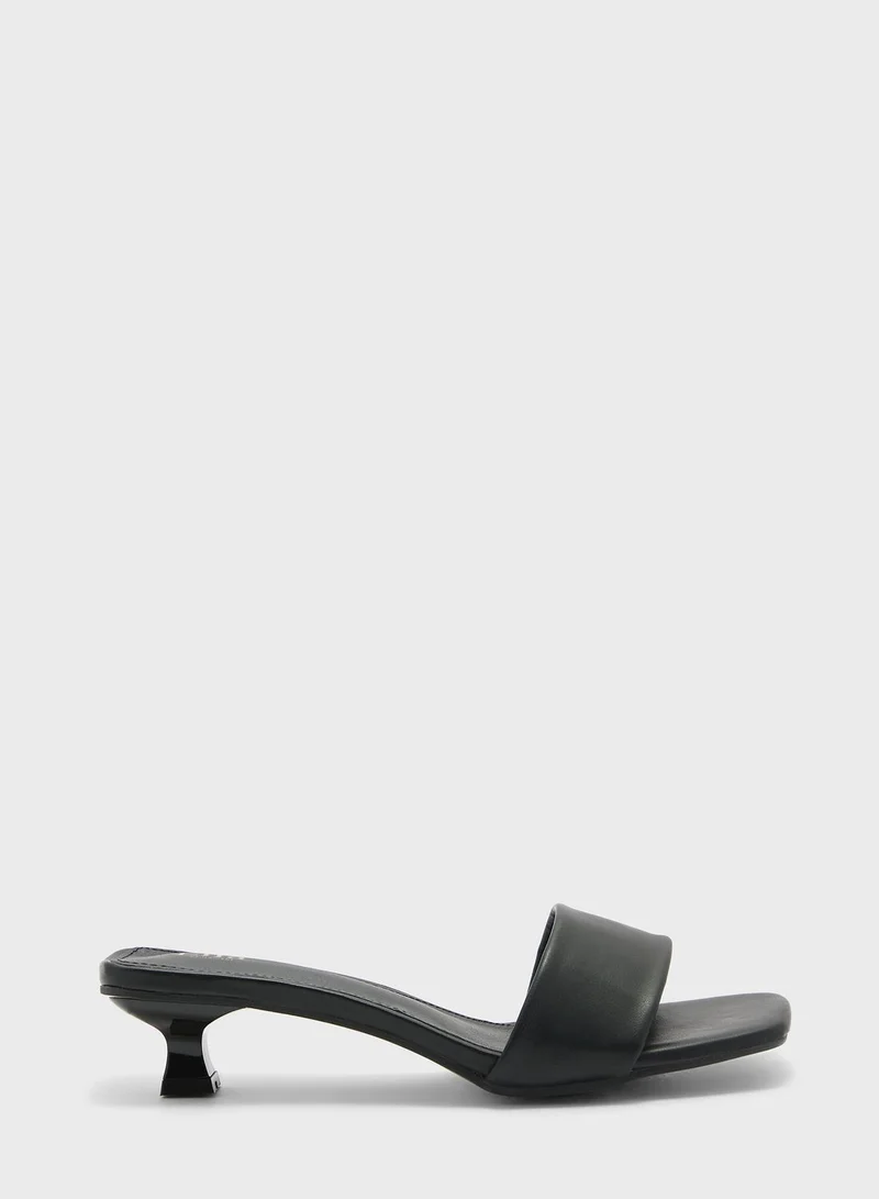ELLA One Strap Low Heel Sandal