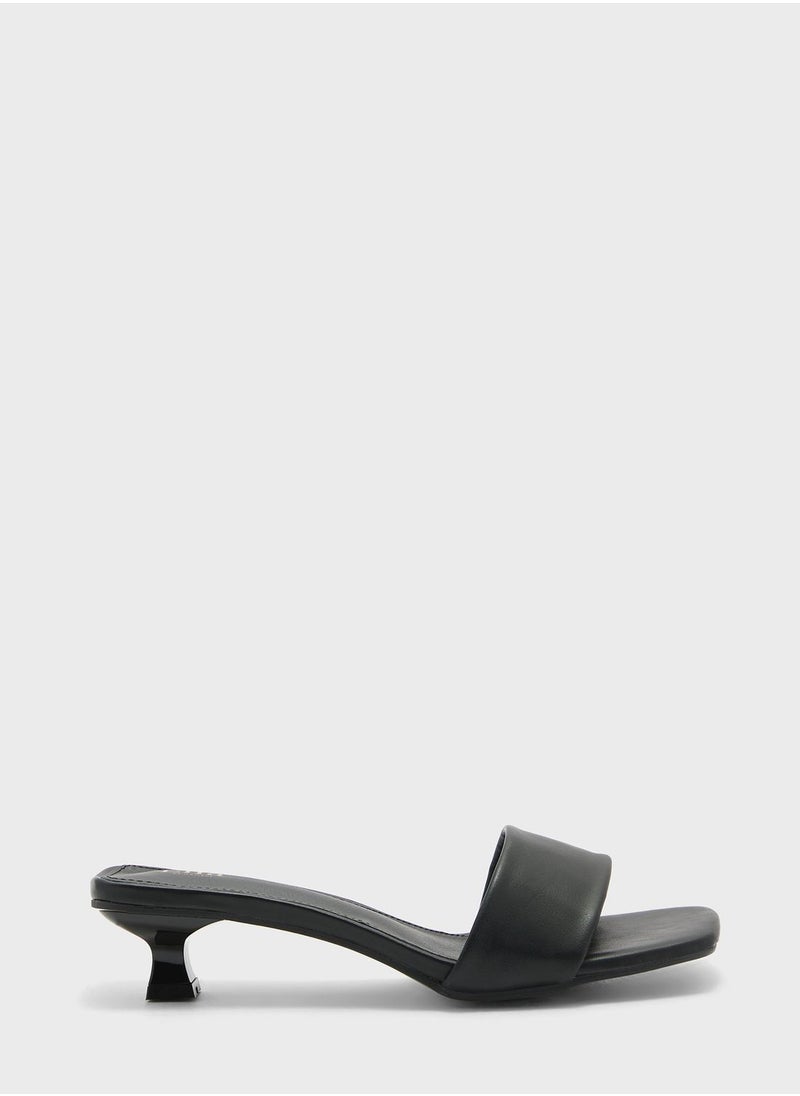 ELLA - One Strap Low Heel Sandal - Image 1