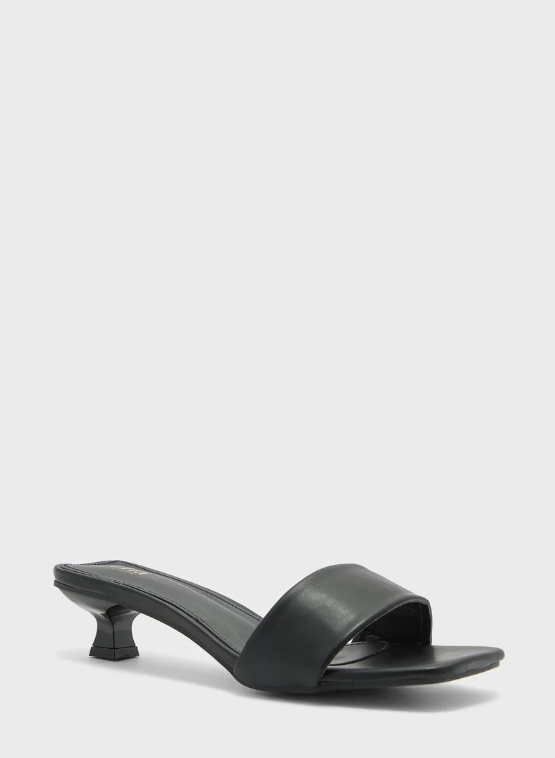 ELLA One Strap Low Heel Sandal