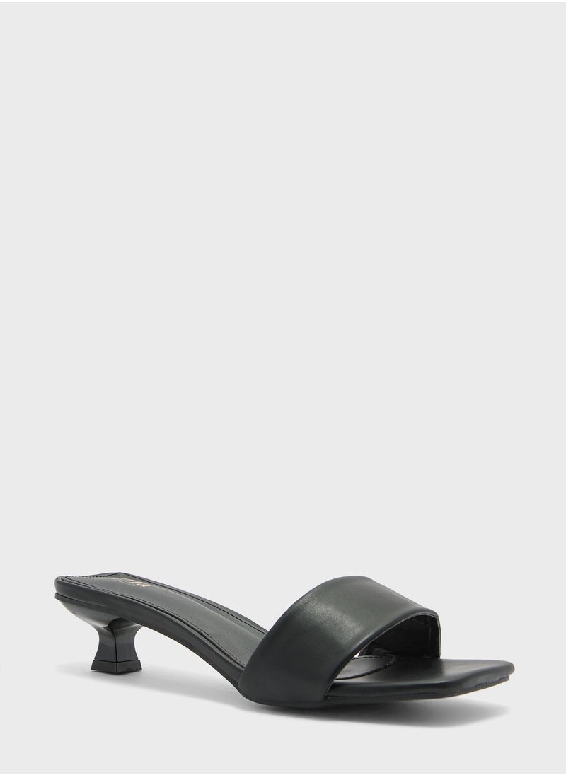 ELLA - One Strap Low Heel Sandal - Image 1