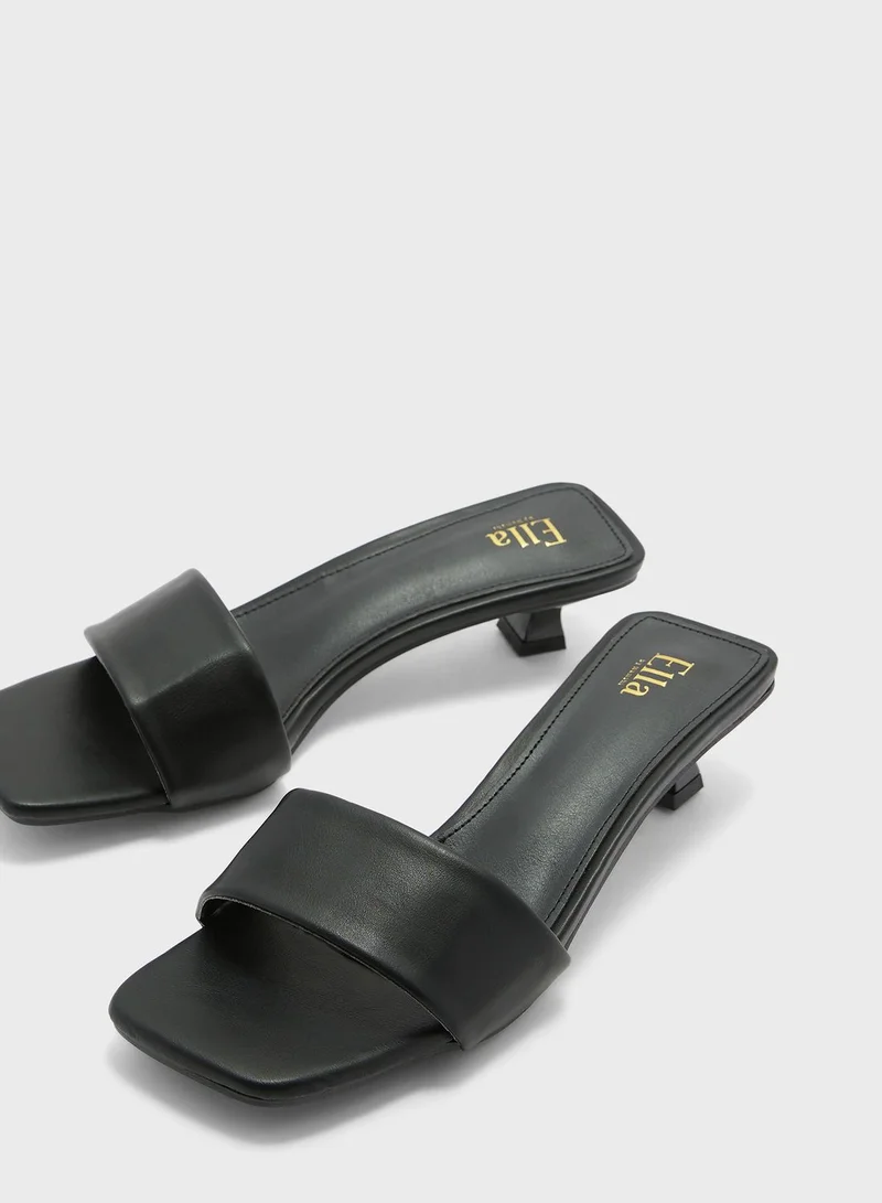 ELLA One Strap Low Heel Sandal