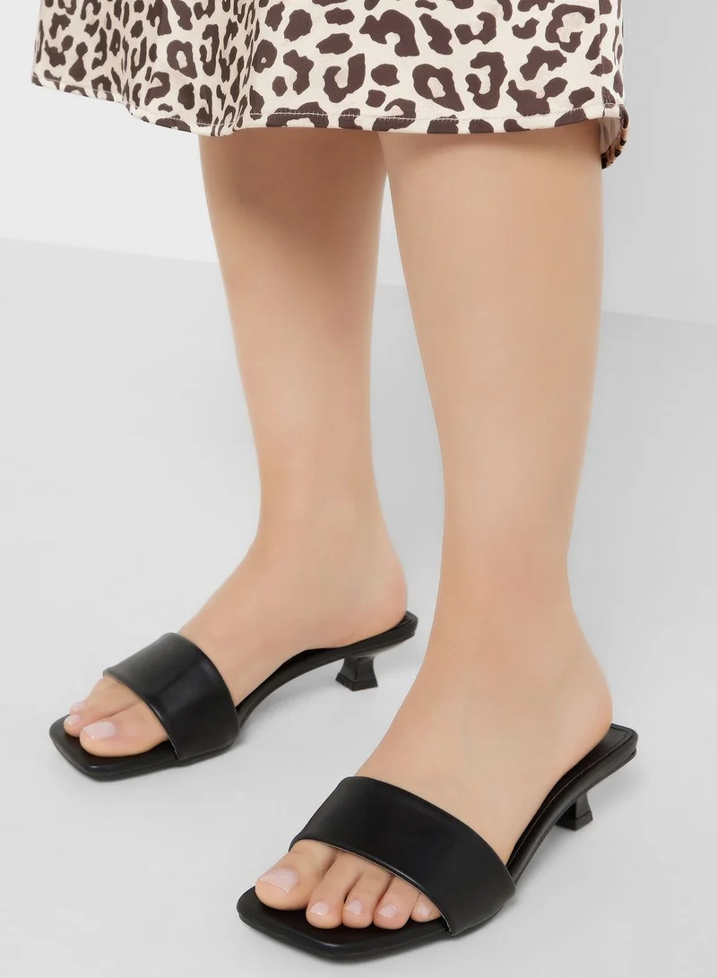 ELLA One Strap Low Heel Sandal