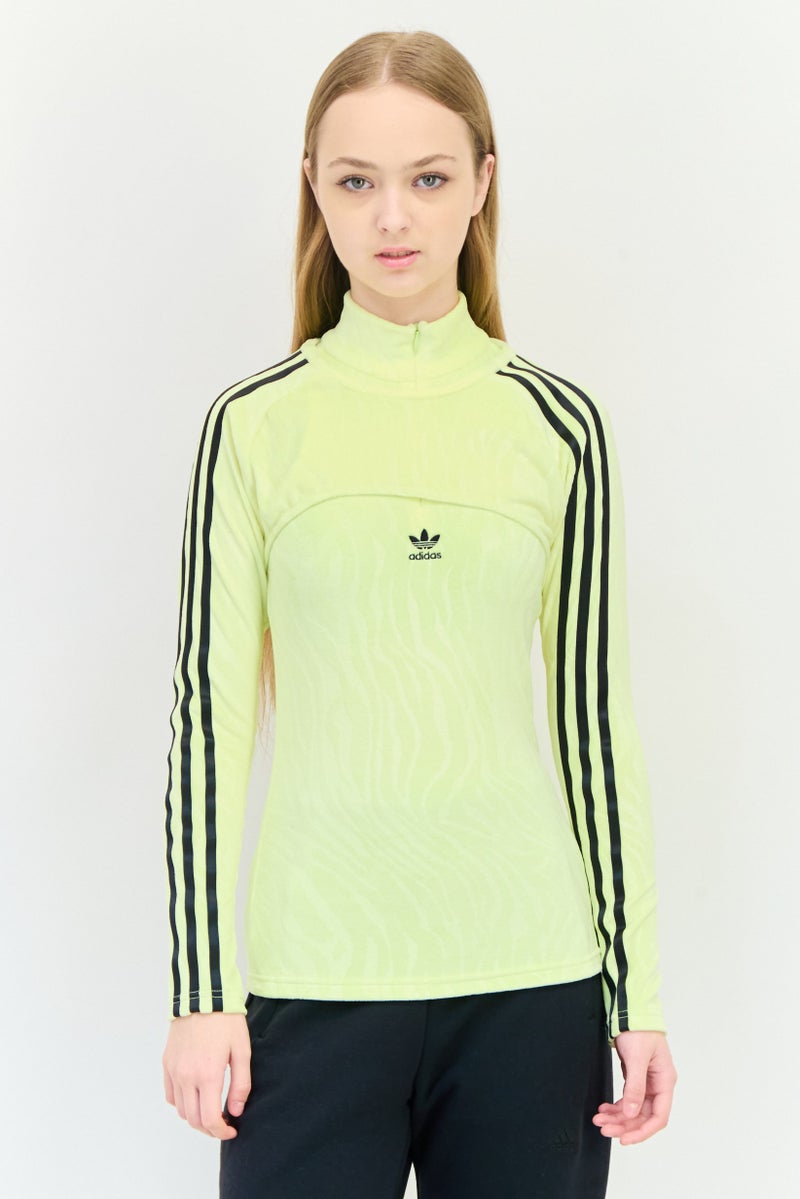 adidas Originals Women Sportswear Fit Long Sleeve Outdoor Sweatshirt With Top, Yellow  - Image 1