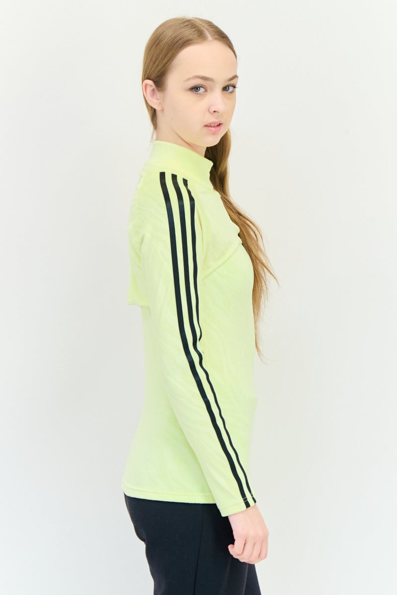 adidas Originals Women Sportswear Fit Long Sleeve Outdoor Sweatshirt With Top, Yellow  - Image 4