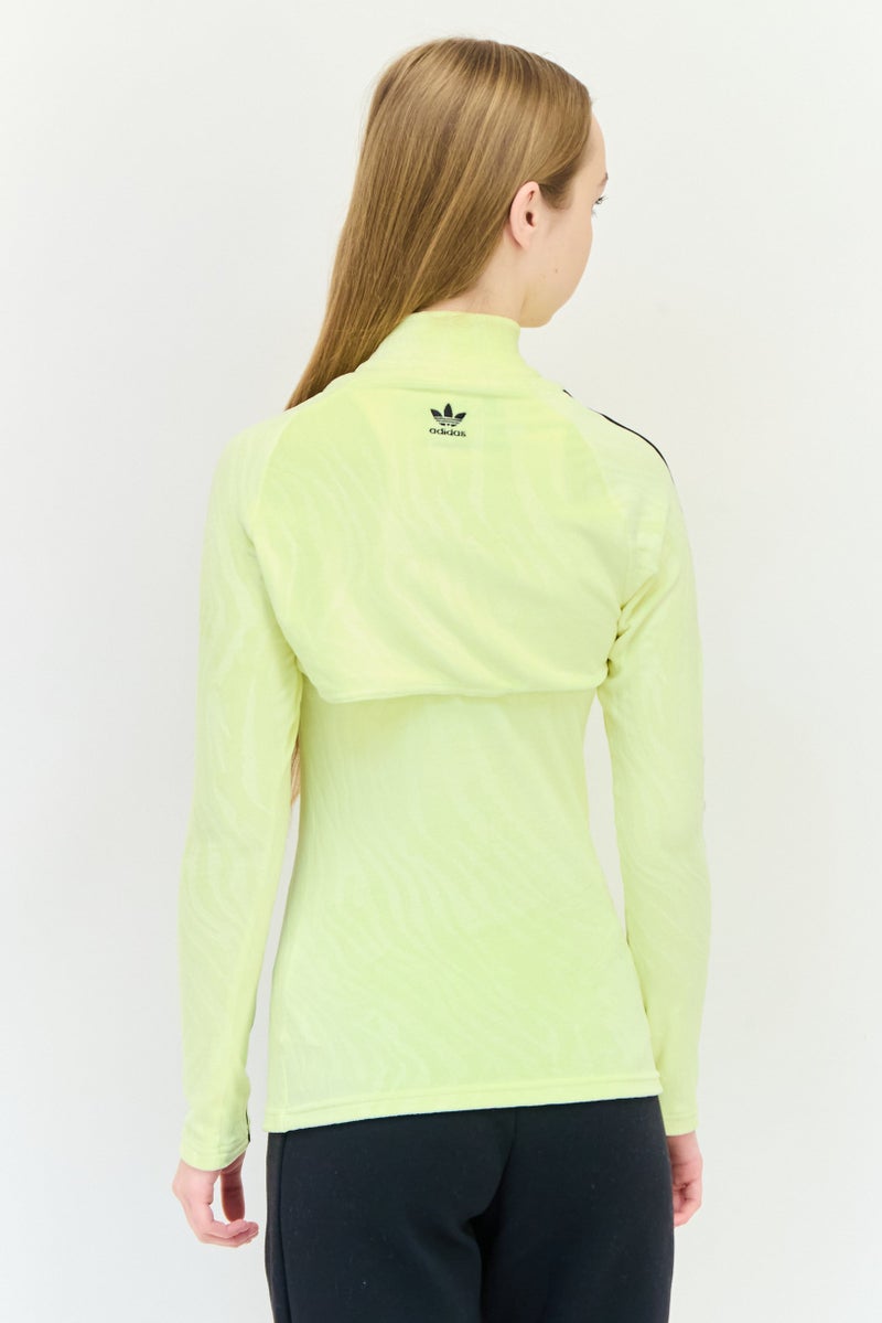 adidas Originals Women Sportswear Fit Long Sleeve Outdoor Sweatshirt With Top, Yellow  - Image 3