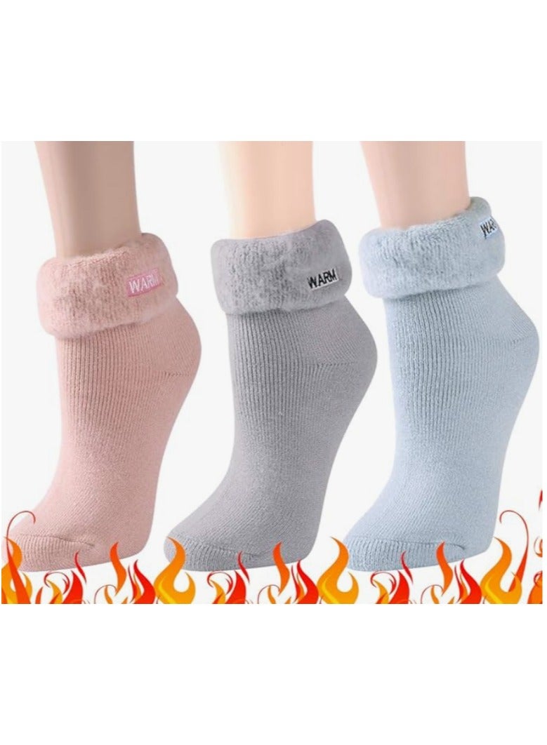 Warm Women short socks, soft and thick - Image 2