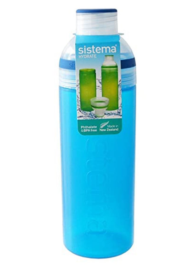 sistema - Sistema 700ML Trio Bottle, Portable with screw top Lid. Freezer, Dishwasher & Microwave safe without Lid and BPA Free. Sky Blue - Image 1