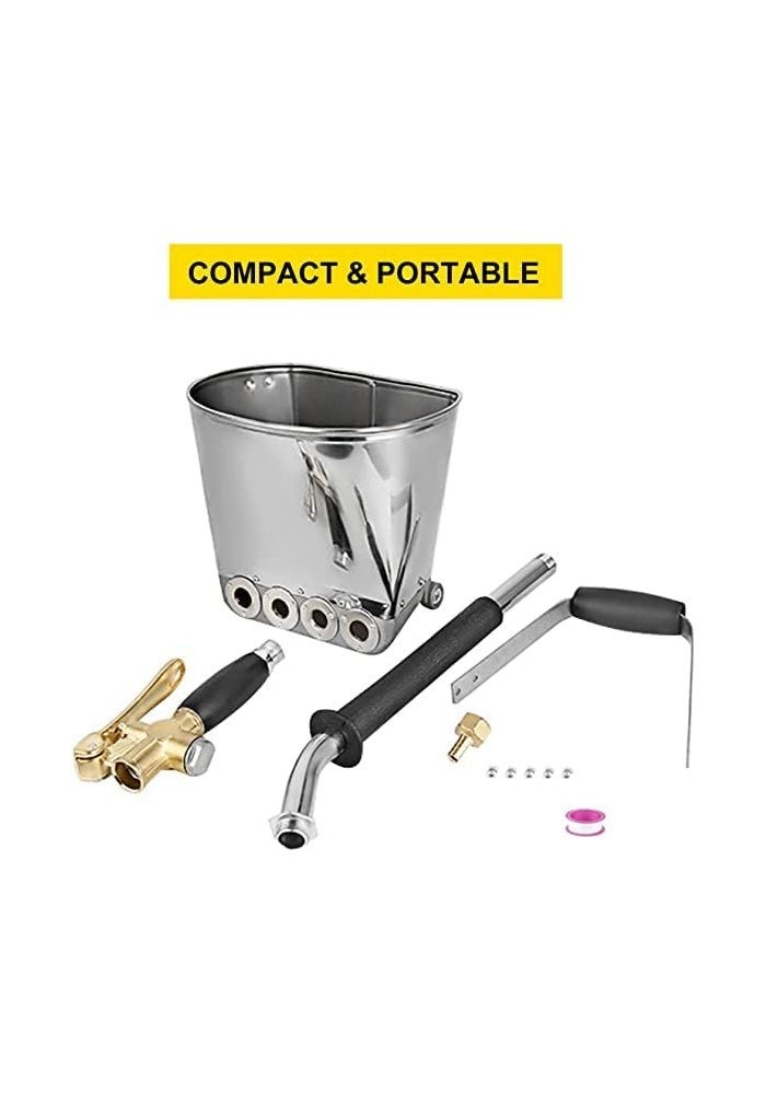 AQ AQSON مسدس رش مونة الأسمنت AQSON مع 4 فوهات - رشاش يدوي لطلاء الجدران وتطبيقات الخرسانة - Image 4