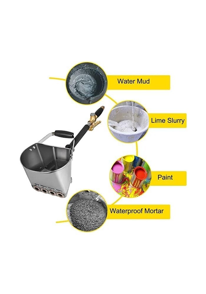 AQ AQSON مسدس رش مونة الأسمنت AQSON مع 4 فوهات - رشاش يدوي لطلاء الجدران وتطبيقات الخرسانة - Image 5