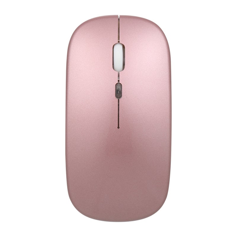 Wireless Bluetooth 5.0 Mouse: Quiet Operation, 3 Adjustable DPI Levels, Ergonomic Slim Design - Stable Connection Rose Gold Computer Accessory for Home Office & Daily Computer Use - Image 1