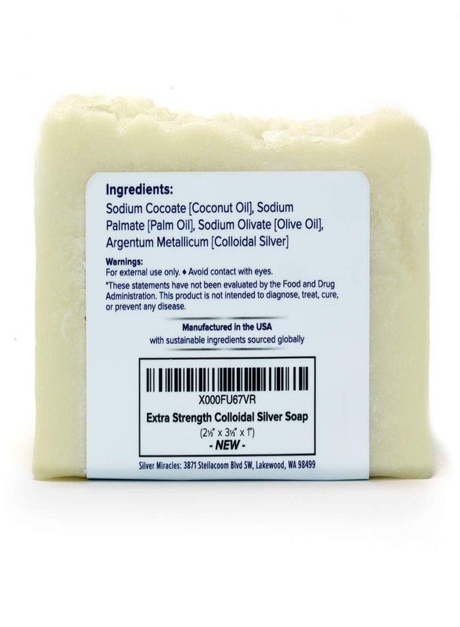 Silver Miracles - Extra Strength Colloidal Silver Soap - All Natural Nano Silver Face and Body Cleanser - Unscented - 6.5 ounces - Image 2