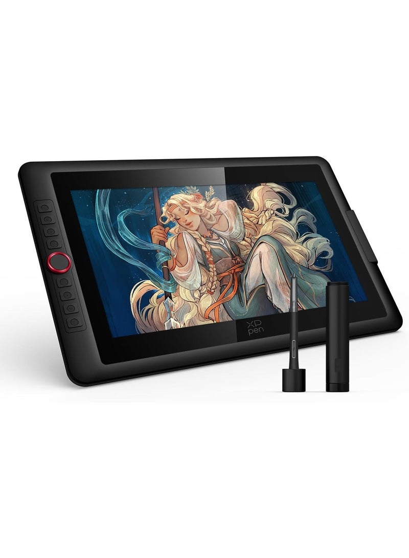 XP-PEN Artist 15.6 Pro V2 Graphics Drawing Tablet with Screen, X3 Pro Stylus 16K Pressure, Fully Laminated Anti-Glare Display, Red Dial, 8 Shortcut Keys, Tilt Support - Image 1