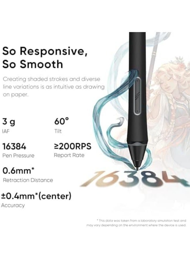 XP-PEN Artist 15.6 Pro V2 Graphics Drawing Tablet with Screen, X3 Pro Stylus 16K Pressure, Fully Laminated Anti-Glare Display, Red Dial, 8 Shortcut Keys, Tilt Support - Image 2
