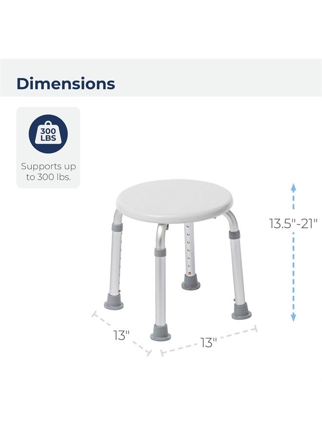 RTL12004KD Handicap Bathroom Stool, White