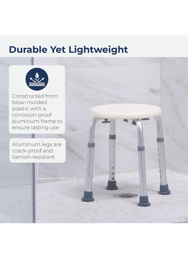 Drive Medical RTL12004KD Handicap Bathroom Stool, White  - Image 5