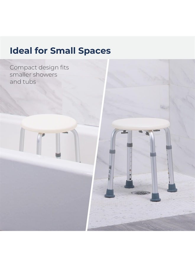 Drive Medical RTL12004KD Handicap Bathroom Stool, White  - Image 4