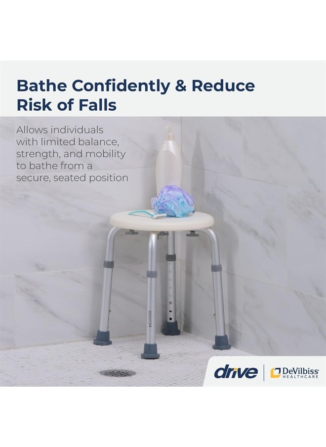 Drive Medical RTL12004KD Handicap Bathroom Stool, White  - Image 2