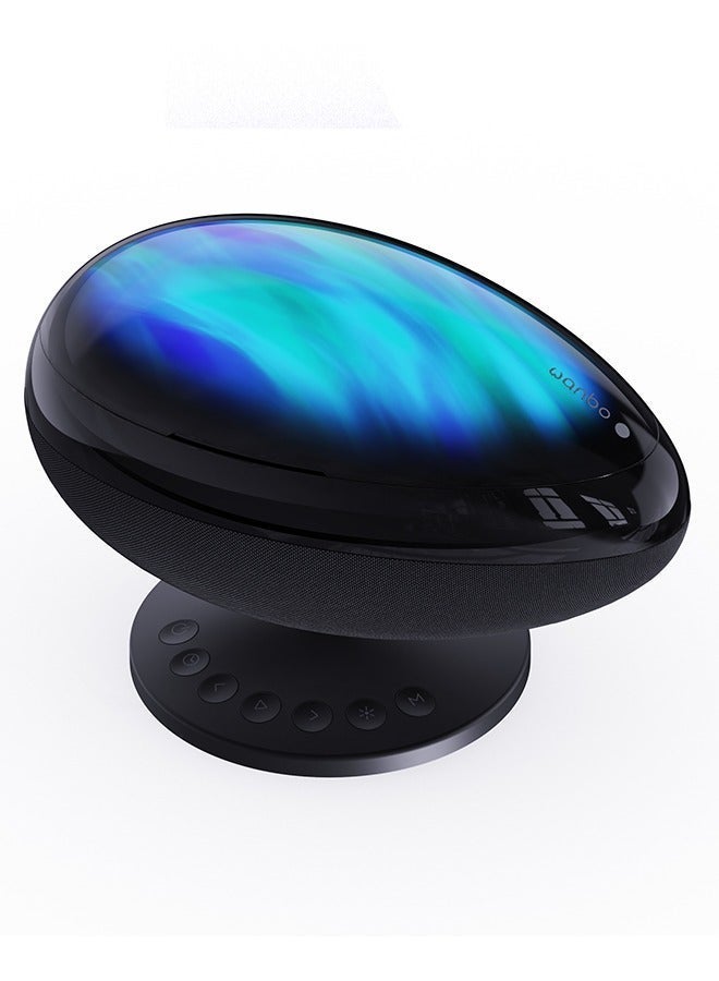 EVA Galaxy Capsule Light Starry Sky Night Light Projector, Dynamic Meteor & Galaxy Effect, Bluetooth 5.0 Speaker, White Noise Sleep Mode, Adjustable Bracket – Home & Kids Bedroom Decor