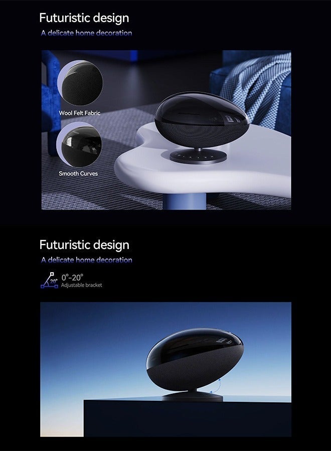 wanbo EVA Galaxy Capsule Light Starry Sky Night Light Projector, Dynamic Meteor & Galaxy Effect, Bluetooth 5.0 Speaker, White Noise Sleep Mode, Adjustable Bracket – Home & Kids Bedroom Decor - Image 5