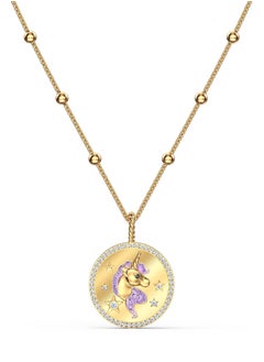 Women's Round Branded Unicorn Necklace