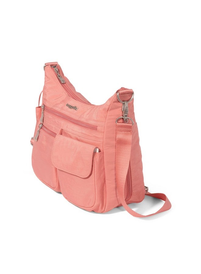 باجاليني حقيبة سفر Baggallini Everywhere Bagg Crossbody للنساء 11x9 خفيفة الوزن من النايلون مقاومة للماء مع حماية RFID - Image 1
