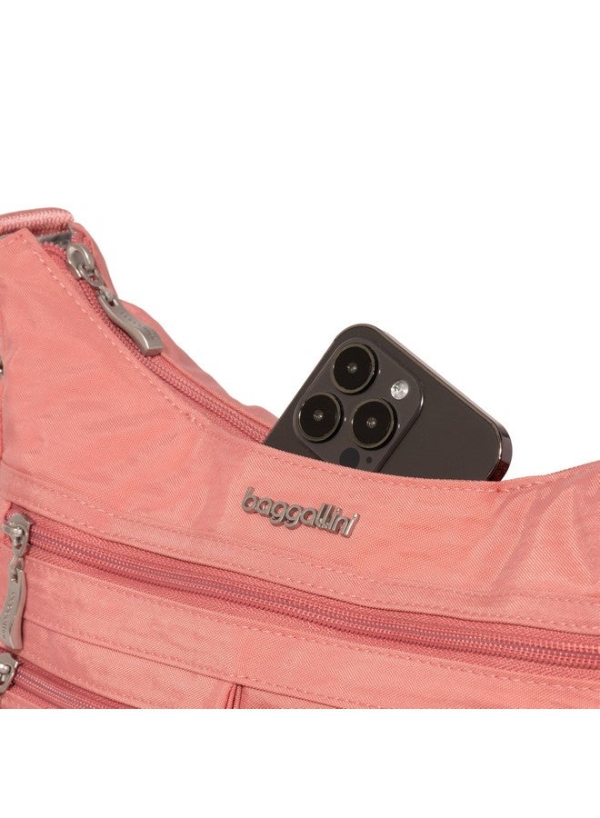 باجاليني حقيبة سفر Baggallini Everywhere Bagg Crossbody للنساء 11x9 خفيفة الوزن من النايلون مقاومة للماء مع حماية RFID - Image 4