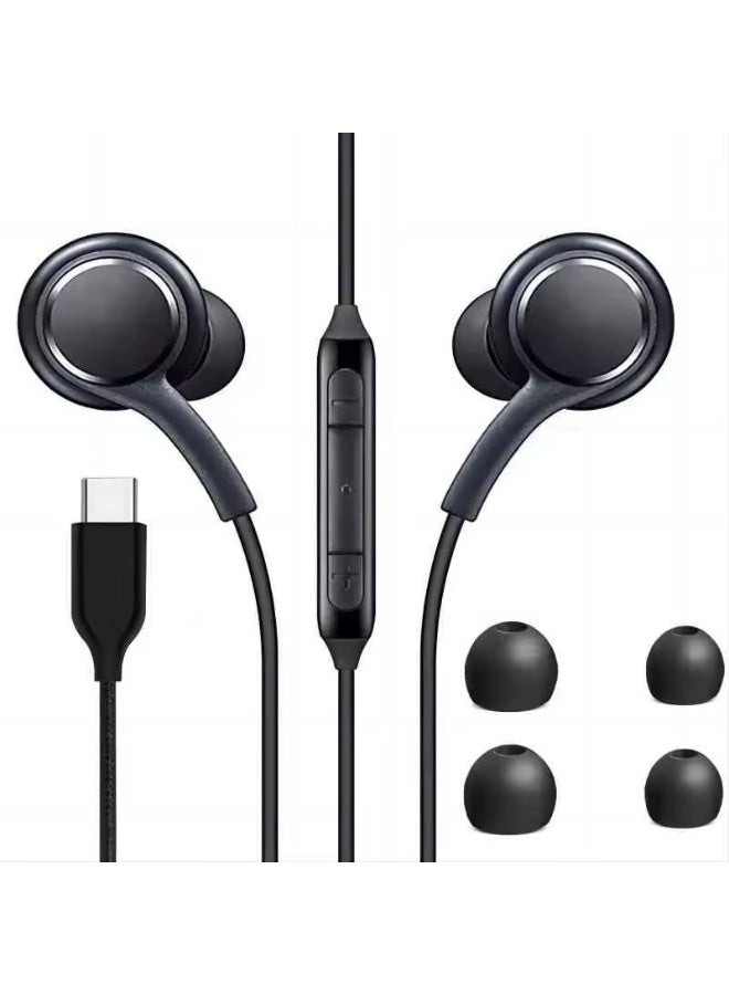 Hifi Sound Earphones In-ear Headsets Type C with HD Mic Wired Headphones for Samsung S21 S20 S10 9 8 Plus Note 9 10 Earphones - Image 3