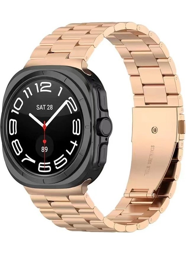 Techmaster Samsung Galaxy Watch 7 Ultra 47MM Compatible Original Pin Adjustable Steel Band  - Image 1