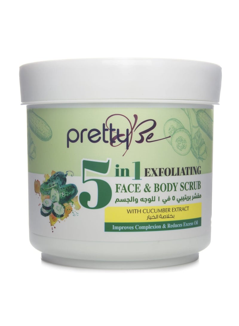 Pretty Be Face and Body Scrub With Cucumber Extract 550 ml - Image 1